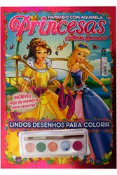Pintando com Aquarela - Princesas do Reino Encantado