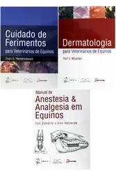 3 Livros de Veterinária: Ferimentos, Dermatologia e Anestesia para Equinos - Grupo Gen