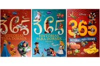 Kit de livros infantis Disney 365 Histórias para Dormir - 3 vol - Crianças 3+ anos