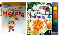 Kit de livros Arte com os Dedos + Escreva e Apague: Coordenação Motora – Crianças 4+ Anos