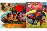 Kit de livros infantil Os Incríveis: Gravacontos + Miniatura os incríveis 2 - Crianças 3+ Anos
