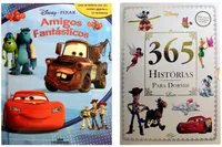 Kit de livros infantis Disney - Miniatura Amigos Fantásticos + 365 Histórias para Dormir Luxo - crianças 2+ anos