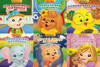 Coleção de livros infantil: Amiguinhos Divertidos - 6 Vol