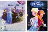 Kit Frozen - Box Elsa e Anna + Frozen 2: Poderes da Natureza