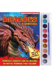 Dragões e Aventura - Livro Aquarela com Pincel