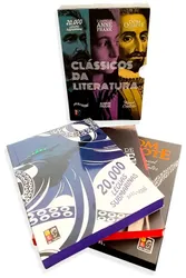 BOX - CLASSICOS DA LITERATURA - 03 VOLUMES ANNE FRANK - DOM QUIXOTE - 20.000 LÉGUAS SUBMARINAS
