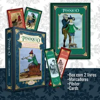 Box As aventuras de Pinóquio (bilíngue): 2 livros + Marcador + Pôster + Cards