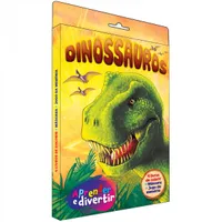 Aprender e divertir - Dinossauros: 4 livros de colorir, máscara e jogo da memória