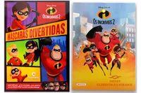 Kit de livros infanatis: máscaras divertidas os incríveis 2 + classícos ilustrados - os incríveis 2 -  Crianças 3+ Anos
