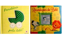 Kit de livros: parabéns pelo bebê + recordações do bebê – 0+ Anos