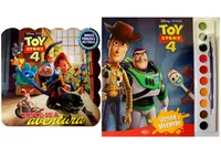 Kit de livros infantis:  coleção aquarela toy history 4 + Minhas primeiras historias- Crianças 4+ Anos