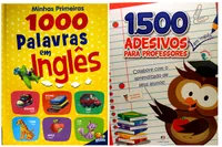 Kit Minhas Primeiras 1000 Palavras em Inglês + 1500 Adesivos para Professores em Inglês - 2