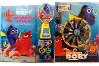 Kit de livros infantis:   disney cores procurando dory + companheiros em ação livro projetor- Crianças 4+ Anos