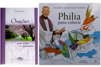 Kit de livros: orações para todos os momentos + philia para colorir