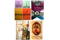 Kit de livros: a bíblia sagrada + enciclopédia + literatura cristã