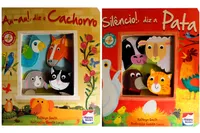 Kit de livros infantis: carinhas de feltro au au + carinhas de feltro silêncio - Crianças/bebês 0+ Anos