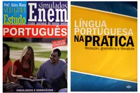 Coleção de livros:  língua portuguesa na pratica + Simulados Enem