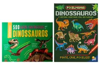 Kit 500 Fatos Fantásticos sobre os Dinossauros + Pixelmania: Dinossauros