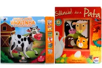 Kit de livros infantis: carinhas de feltro : silêncio + toque e sinta sonoro - Crianças/bebês 0+ Anos
