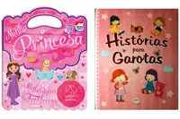 Kit de livros Infantis: Hiistórias para garotas + maletinha fashion : minha princesa – Crianças 6+ Anos