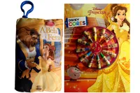 Kit de Livros infantis: Disney cores a bela e a fera + Disney mini travesseiro - A bela e a fera-- Crianças 3+ Anos.