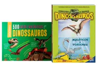 Kit 500 Fatos Fantásticos sobre os Dinossauros + Conhecendo os Dinossauros: Aquaticos e Voadores