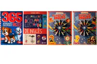 Kit de livros infantis: Inglês: animais + primeiras palavras + Dicionário ilustrado + 365 atividades para aprender