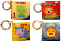 Kit de livros: palavrinhas aconchegantes : cores+ formas + numeros + palavras -  Crianças 3+ Anos