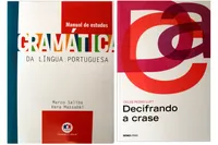 Coleção de livros:  decifrando a crase + Gramática da língua portuguesa