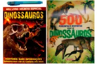 Kit de livros infantil: 500 perguntas e respostas sobre os dinossauros +  meu livro secreto especial