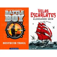 Kit Livros: Battle Boy Destruir Tróia Vol 3 + Velas Escarlates