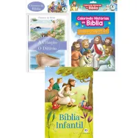 Bíblia Infantil + Clássicos da Bíblia + Colorindo a Bíblia