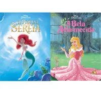 Mini Livro da Disney - 2vol: A Pequena Sereia + A Bela Adormecida
