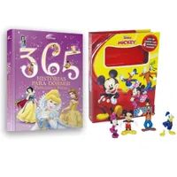 Disney - 2 vol: 365 Histórias para dormir Princesas e Fadas + A casa do Mickey Mouse contos para brincar