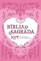 BÍBLIA SAGRADA NVT - CORAÇÃO ROSA