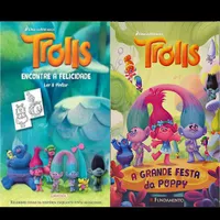 KIt Trolls ( A grande festa de Poppy & ler e pintar - Encontre a Felicidade)