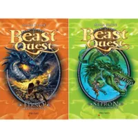 Coleção Série Beast Quest: Ferno O Dragão De Fogo +  Sepron A Serpente Marinha