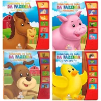 Coleção Conhecendo os Sons da Fazenda: Cavalo, Porquinho, Pintinho e  Cachorrinho - (4 Livros Sonoros)