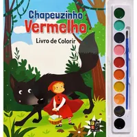 CHAPEUZINHO VERMELHO - LIVRO DE COLORIR - AQUARELA