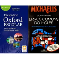 Kit: Dicionário Oxford Escolar (Para Estudantes Brasileiros de Inglês) + Michaelis Dicionário de Erros Comuns do Inglês