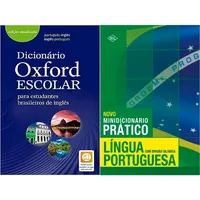 Kit Novo Minidicionario Portuguesa E Dicionário Oxford Escolar - Para Estudantes Brasileiros De Inglês