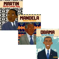 Coleção Black Power (Martin Luther King + Nelson Mandela + Barack Obama)