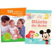Kit do Bebê: 150 Jogos para Estimulação Infantil + Disney Baby: Diário do Bebê