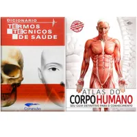 Kit Atlas Corpo Humano + Dicionário de Termos de Saúde