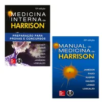 KIT 2 LIVROS: MANUAL DE MEDICINA DE HARRISON + MEDICINA INTERNA DE HARRISON