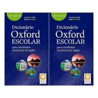 Kit 2 Dicionários Oxford Escolar - para estudantes brasileiros de inglês