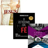 Kit Enciclopédia Histórica Da Vida De Jesus + O Ceticismo Da Fé + A Bíblia De Álef A Ômega