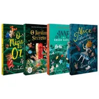 Coleção Clássicos Autênticas: O Mágico de Oz + O Jardim Secreto + Anne de Green Gables + Alice no País das Maravilhas